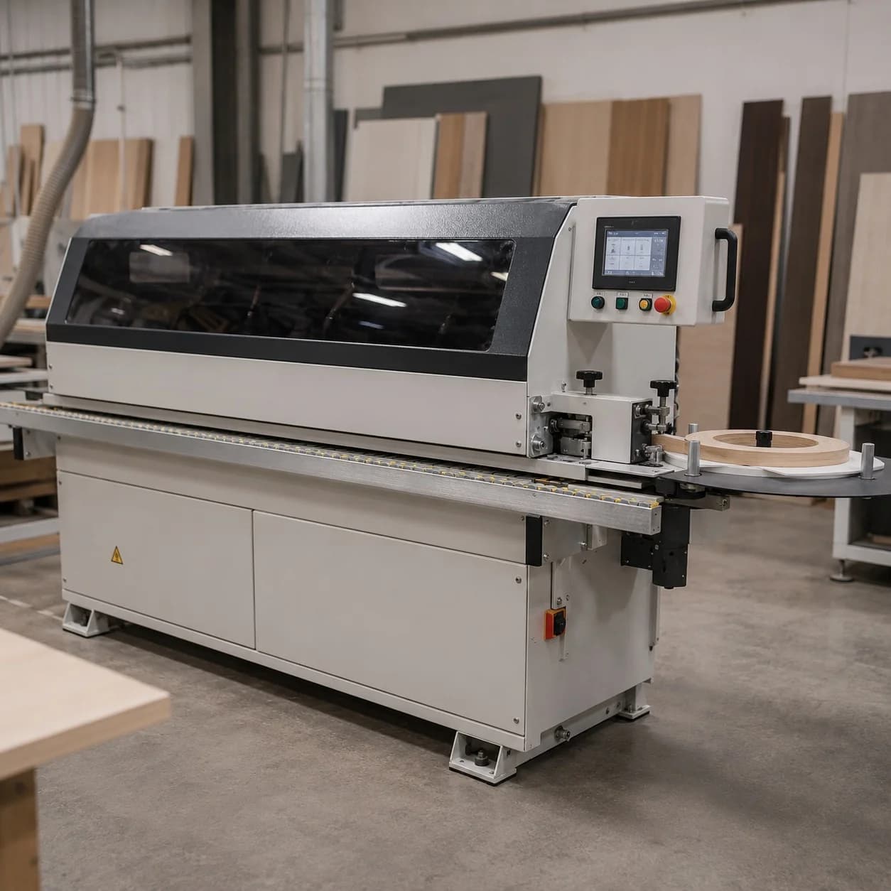 Canteadora con pegamento Hot Melt Kleiberit para canteado industrial